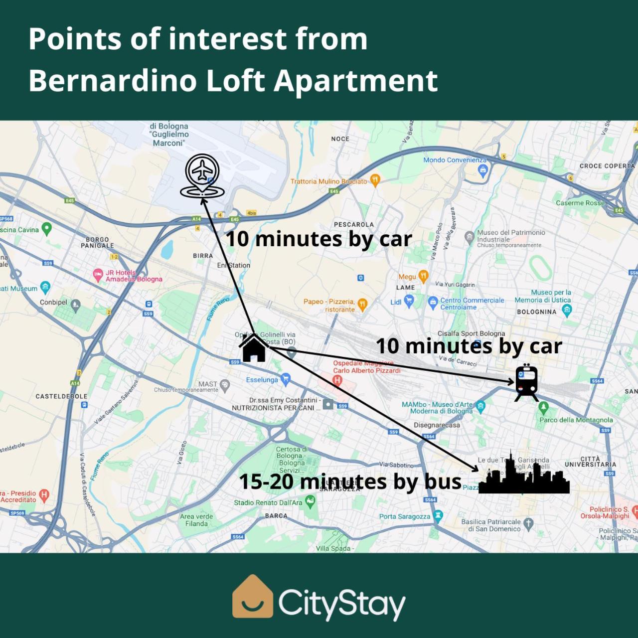 Citystay I Bernardino Loft Apartment Bologne Extérieur photo